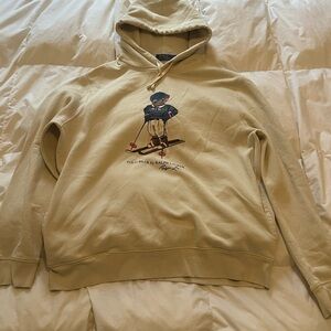 Ralph Lauren Tan Hoodie with Bear Design